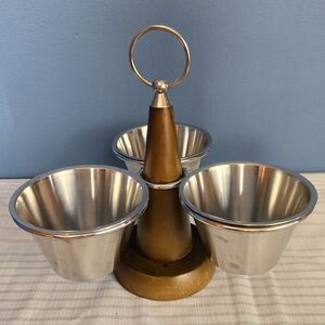 Mid Century Modern Danish Revolving Server